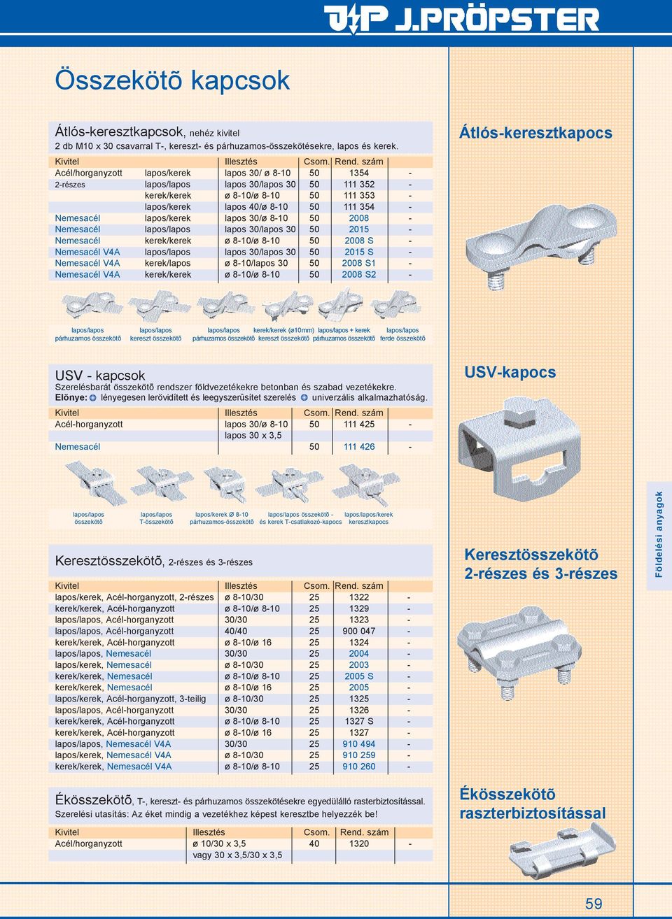 Nemesacél lapos/kerek lapos 30/ø 8-10 50 2008 - Nemesacél lapos/lapos lapos 30/lapos 30 50 2015 - Nemesacél kerek/kerek ø 8-10/ø 8-10 50 2008 S - Nemesacél V4A lapos/lapos lapos 30/lapos 30 50 2015 S