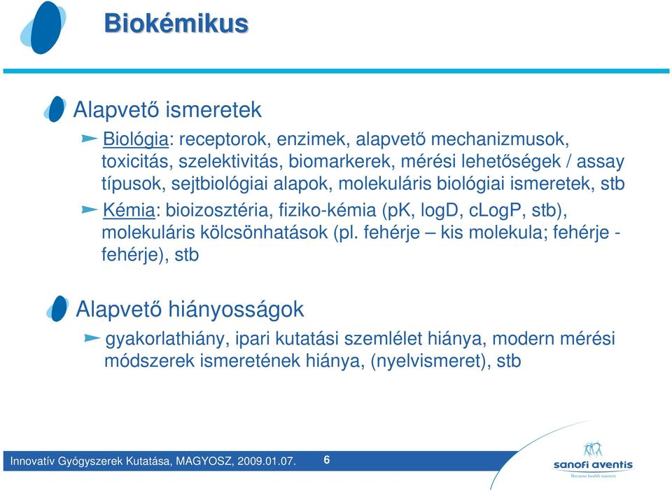 clogp, stb), molekuláris kölcsönhatások (pl.