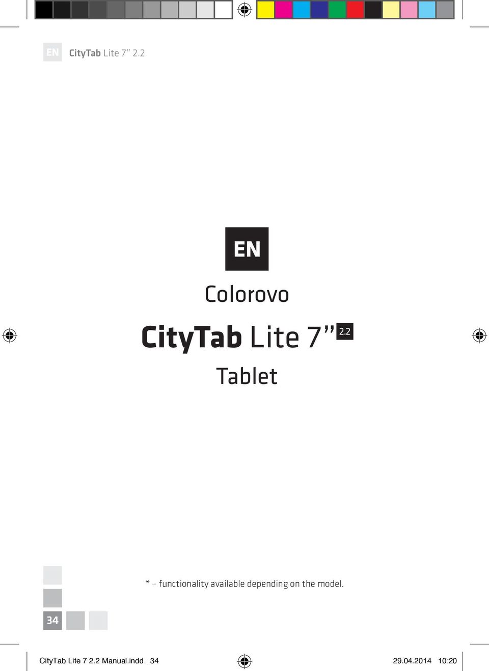 CityTab Lite Colorovo. Tablet. * functionality available depending on the  model. CityTab Lite Manual.indd - PDF Ingyenes letöltés