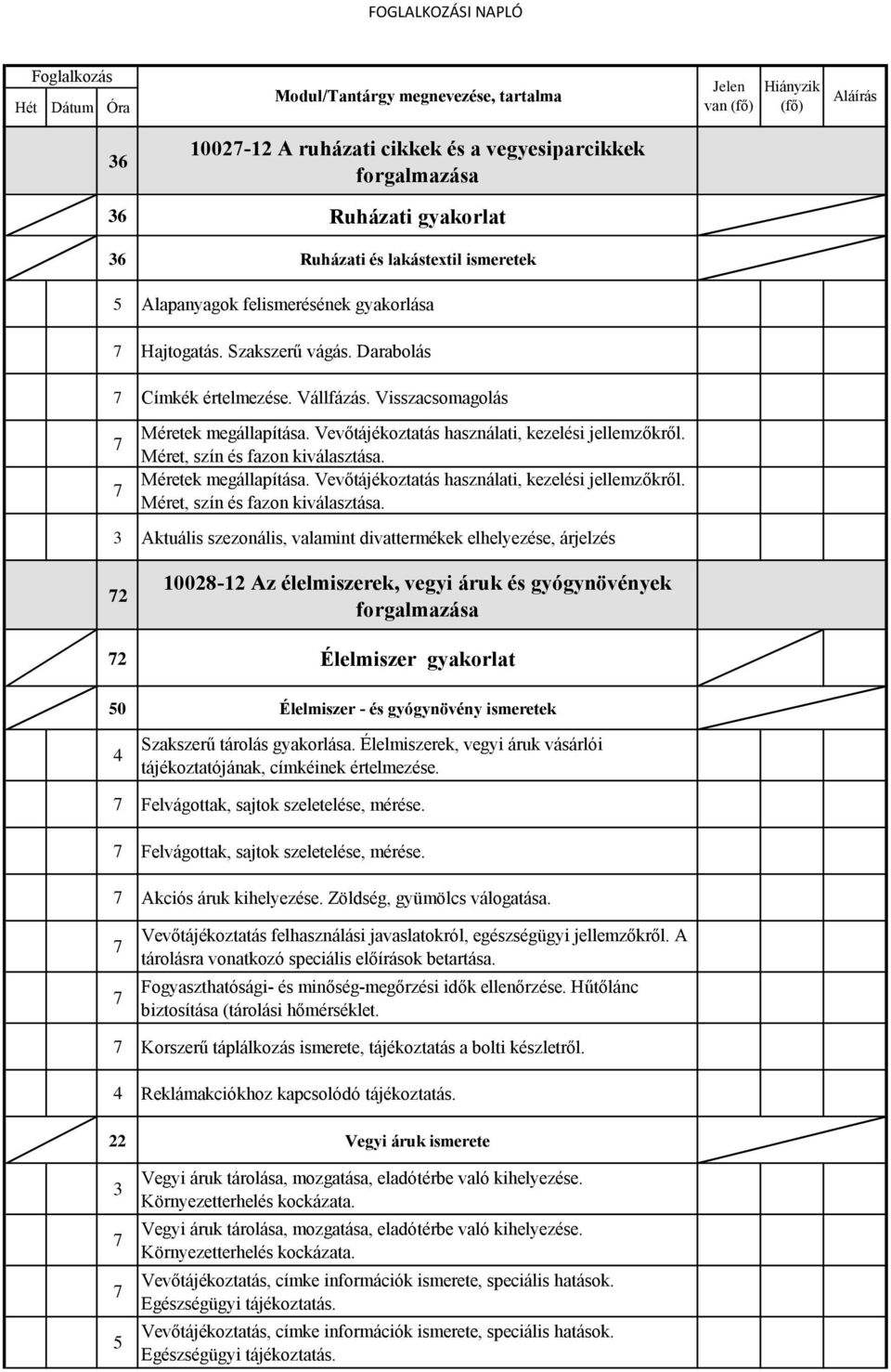 Vevőtájékoztatás használati, kezelési jellemzőkről. Méret, szín és fazon kiválasztása.