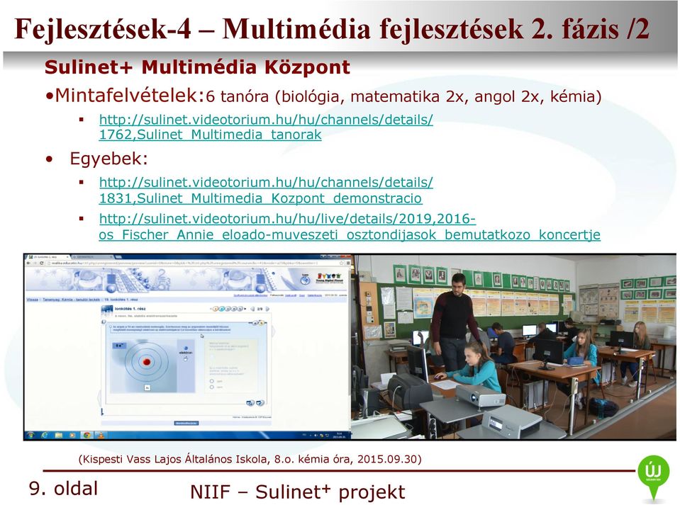 http://sulinet.videotorium.hu/hu/channels/details/ 1762,Sulinet_Multimedia_tanorak Egebek: http://sulinet.videotorium.hu/hu/channels/details/ 1831,Sulinet_Multimedia_Kozpont_demonstracio http://sulinet.