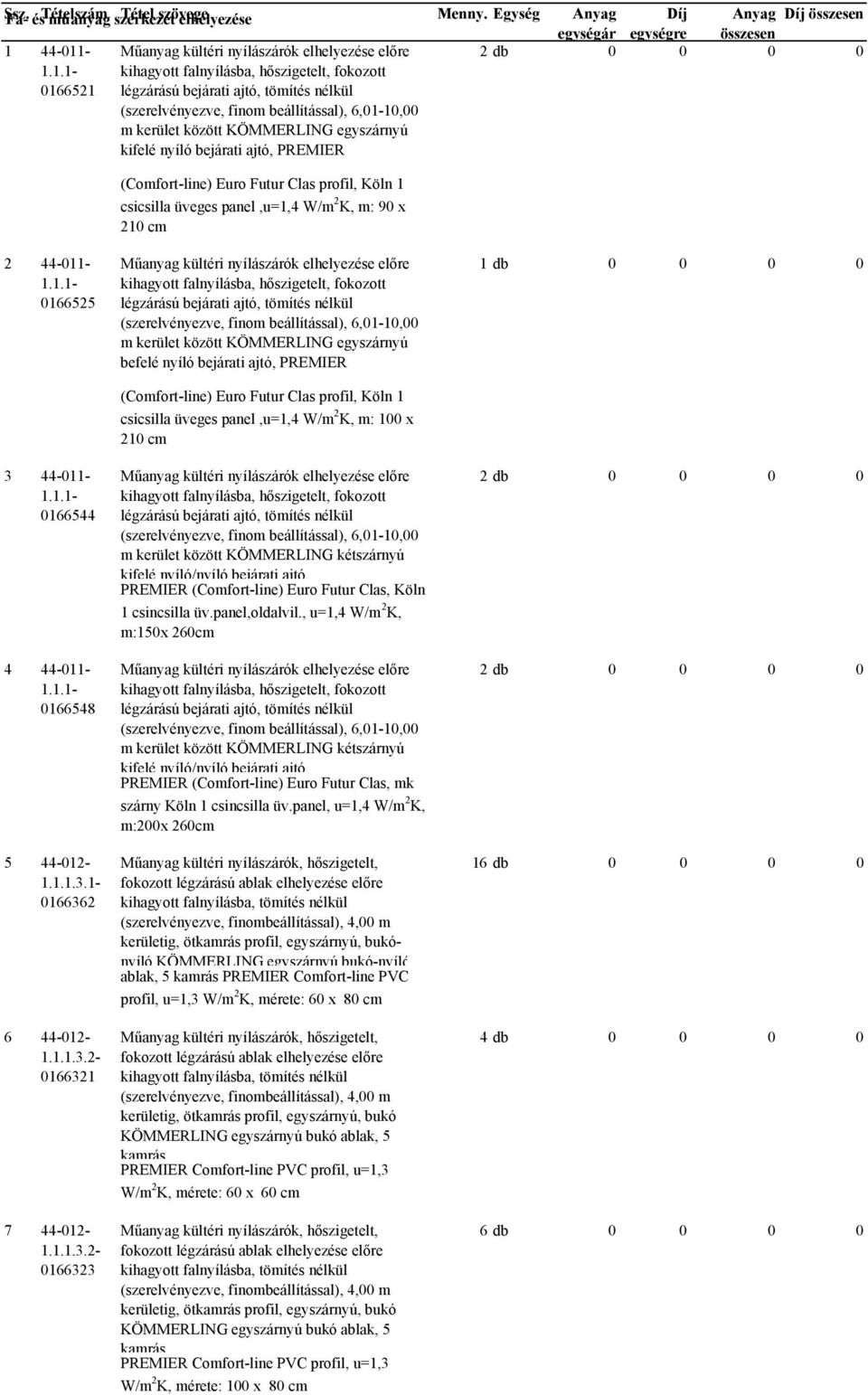 12. ÁRAZATLAN KÖLTSÉGVETÉS 12.a.) épület - PDF Ingyenes letöltés