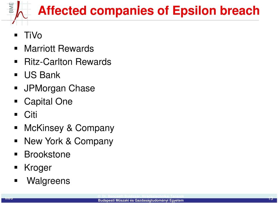 JPMorgan Chase Capital One Citi McKinsey &