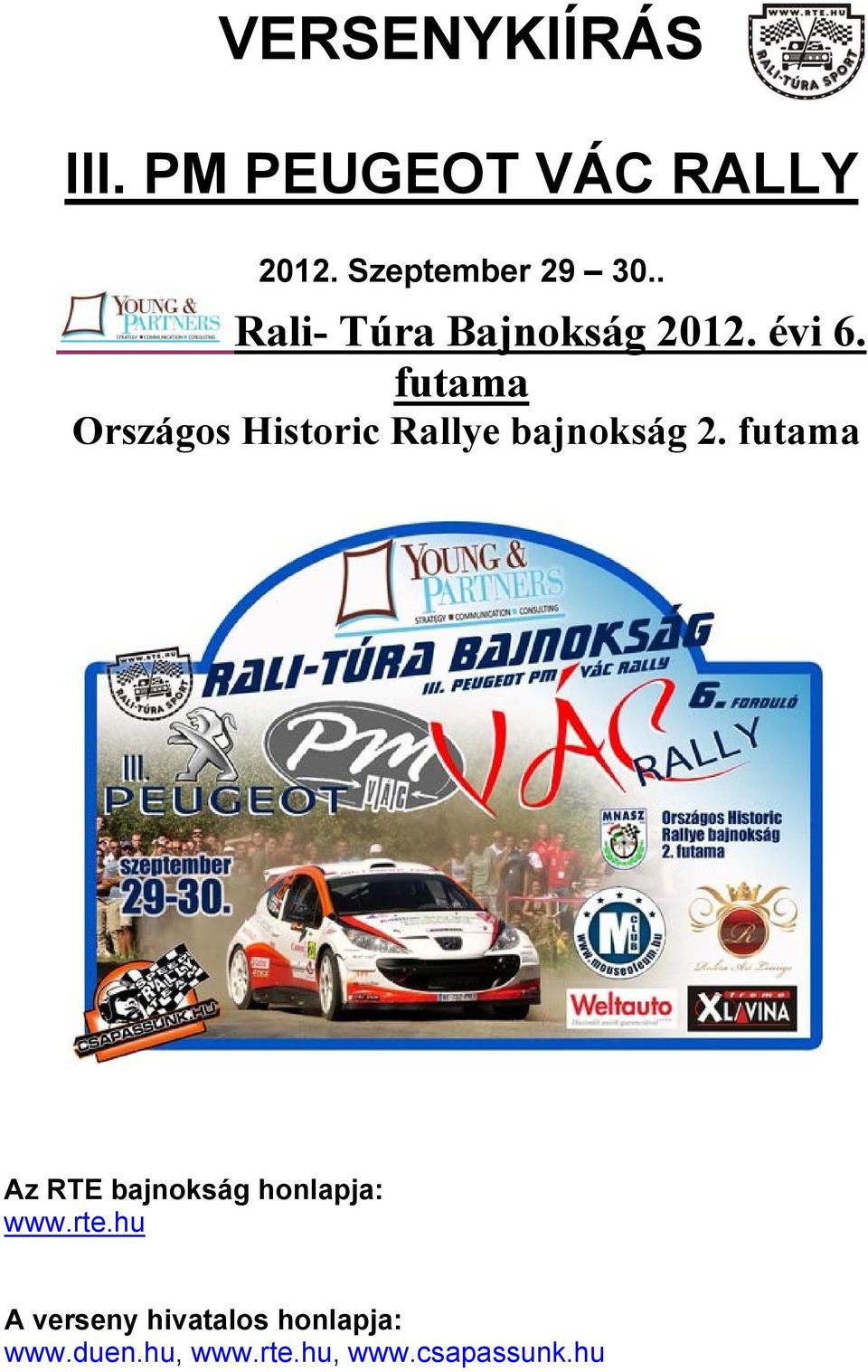 futama Országos Historic Rallye bajnokság 2.
