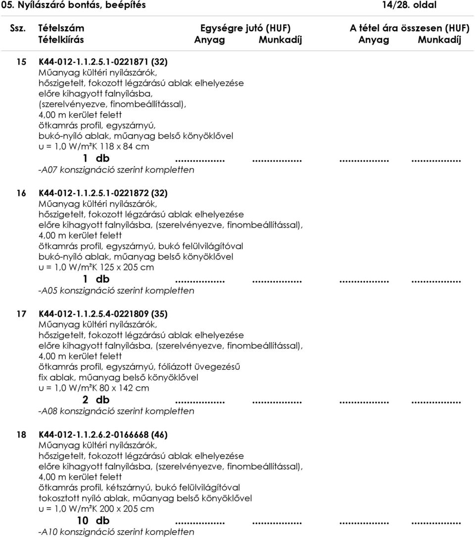 ........... -A07 konszignáció szerint kompletten 16 K44-012-1.1.2.5.