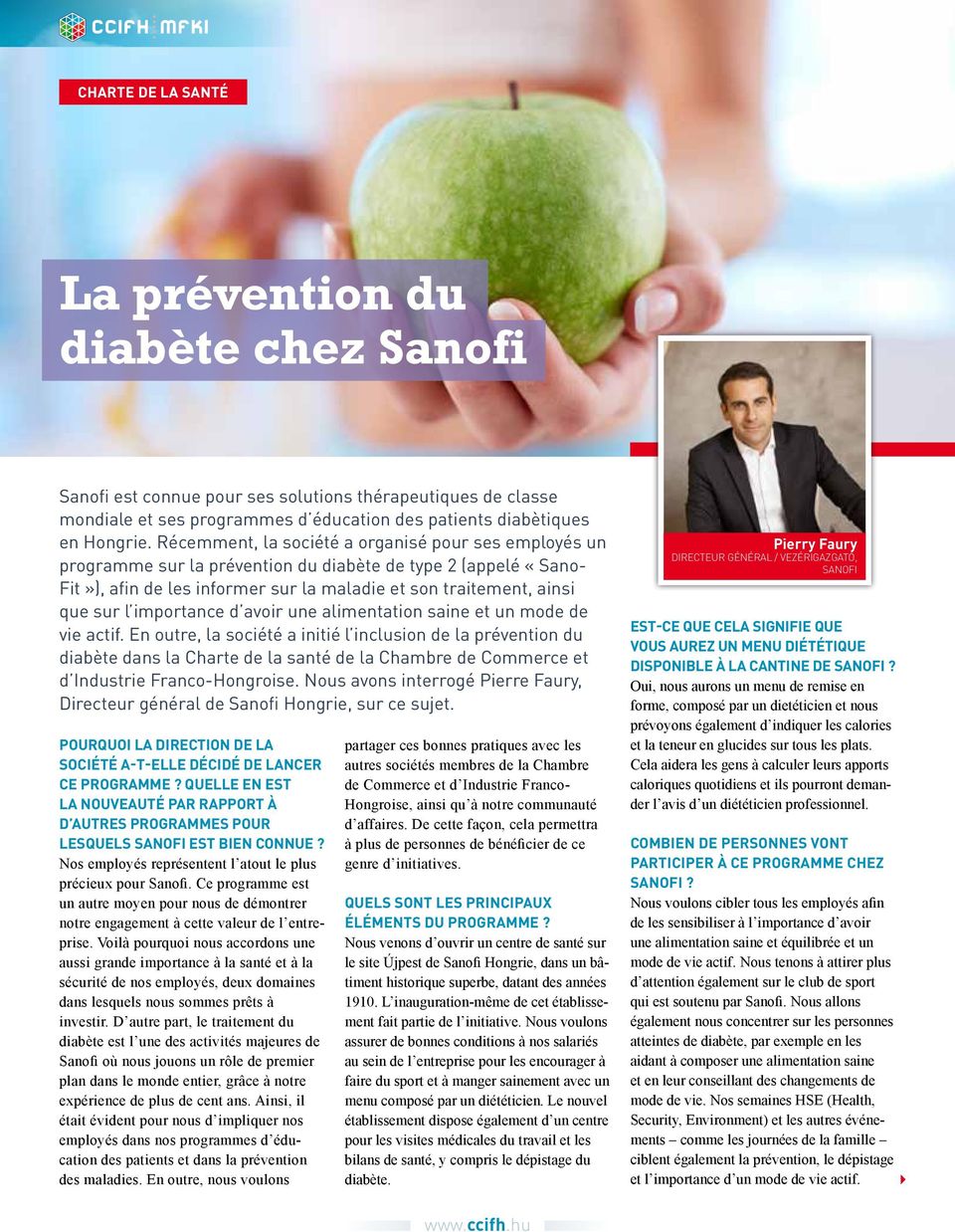 importance d avoir une alimentation saine et un mode de vie actif.