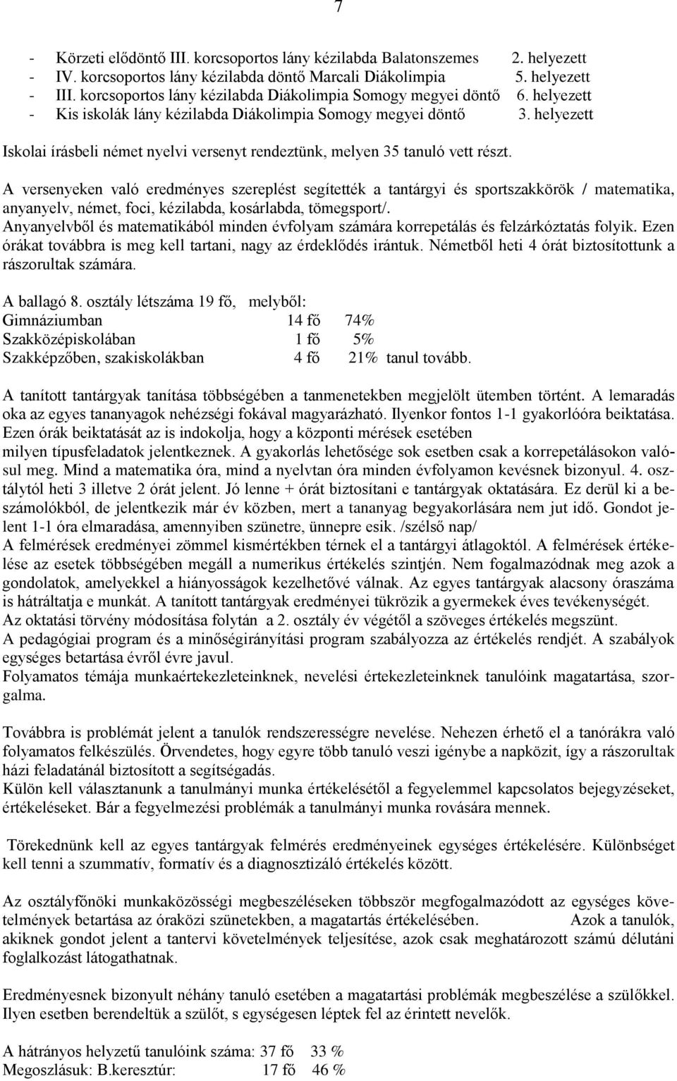 helyezett Iskolai írásbeli német nyelvi versenyt rendeztünk, melyen 35 tanuló vett részt.