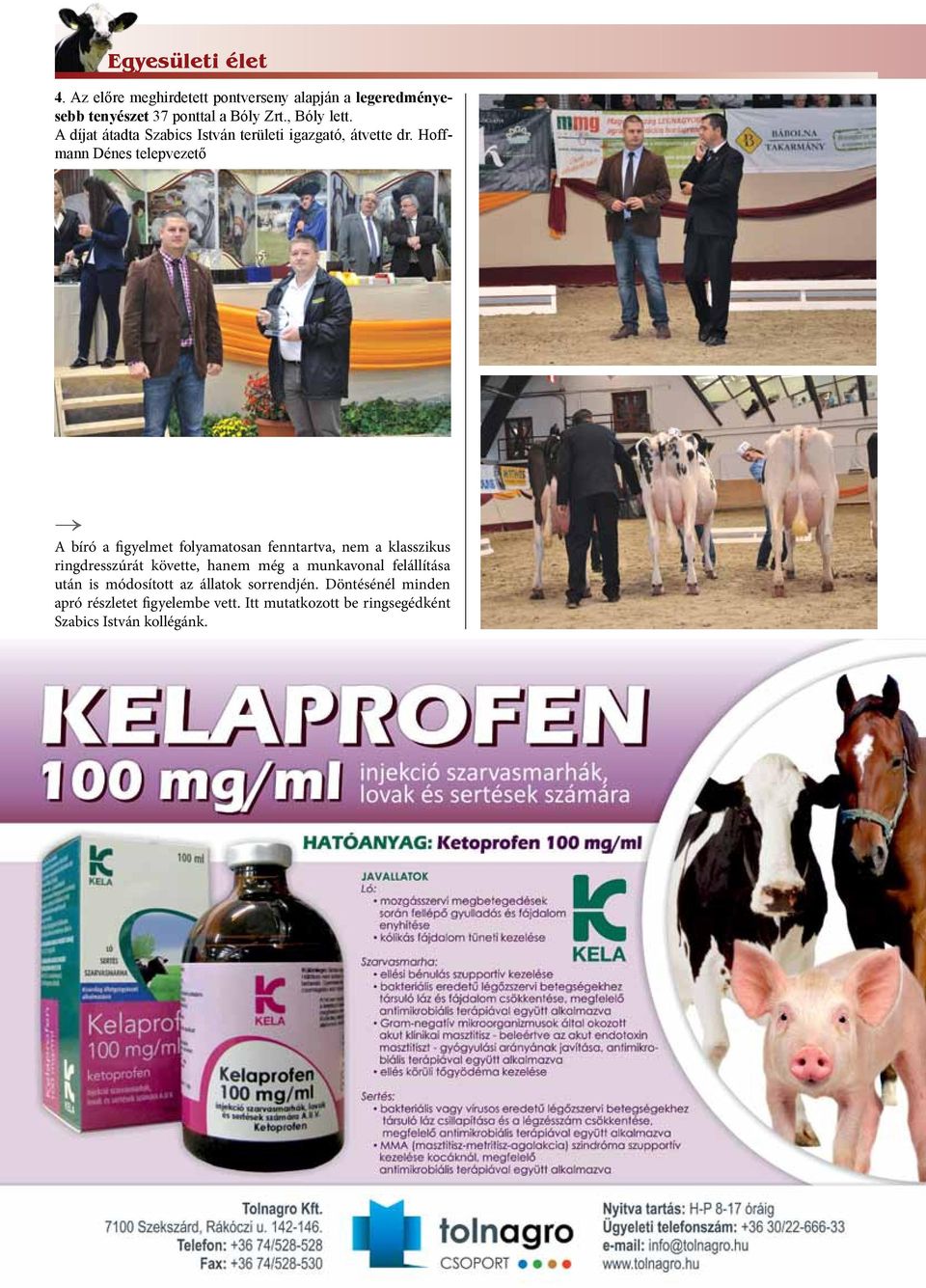 Hoffmann Dénes telepvezető A bíró a figyelmet folyamatosan fenntartva, nem a klasszikus ringdresszúrát követte, hanem még a