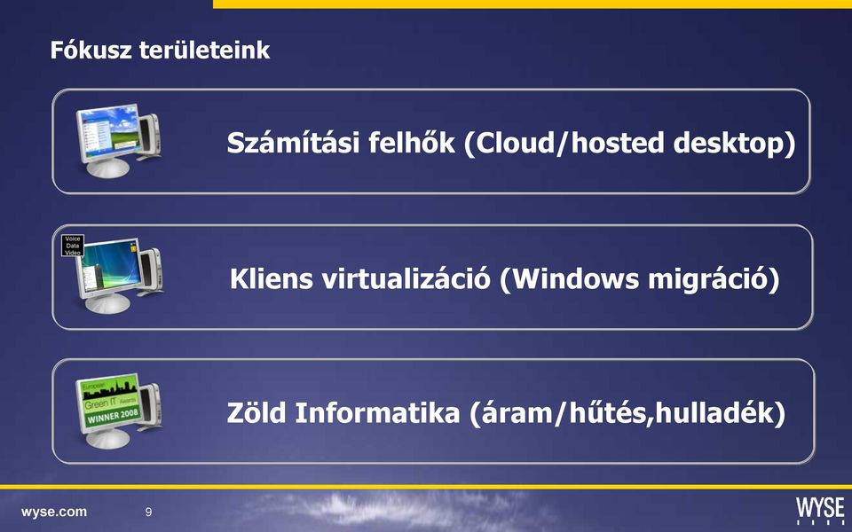 Kliens virtualizáció (Windows migráció)