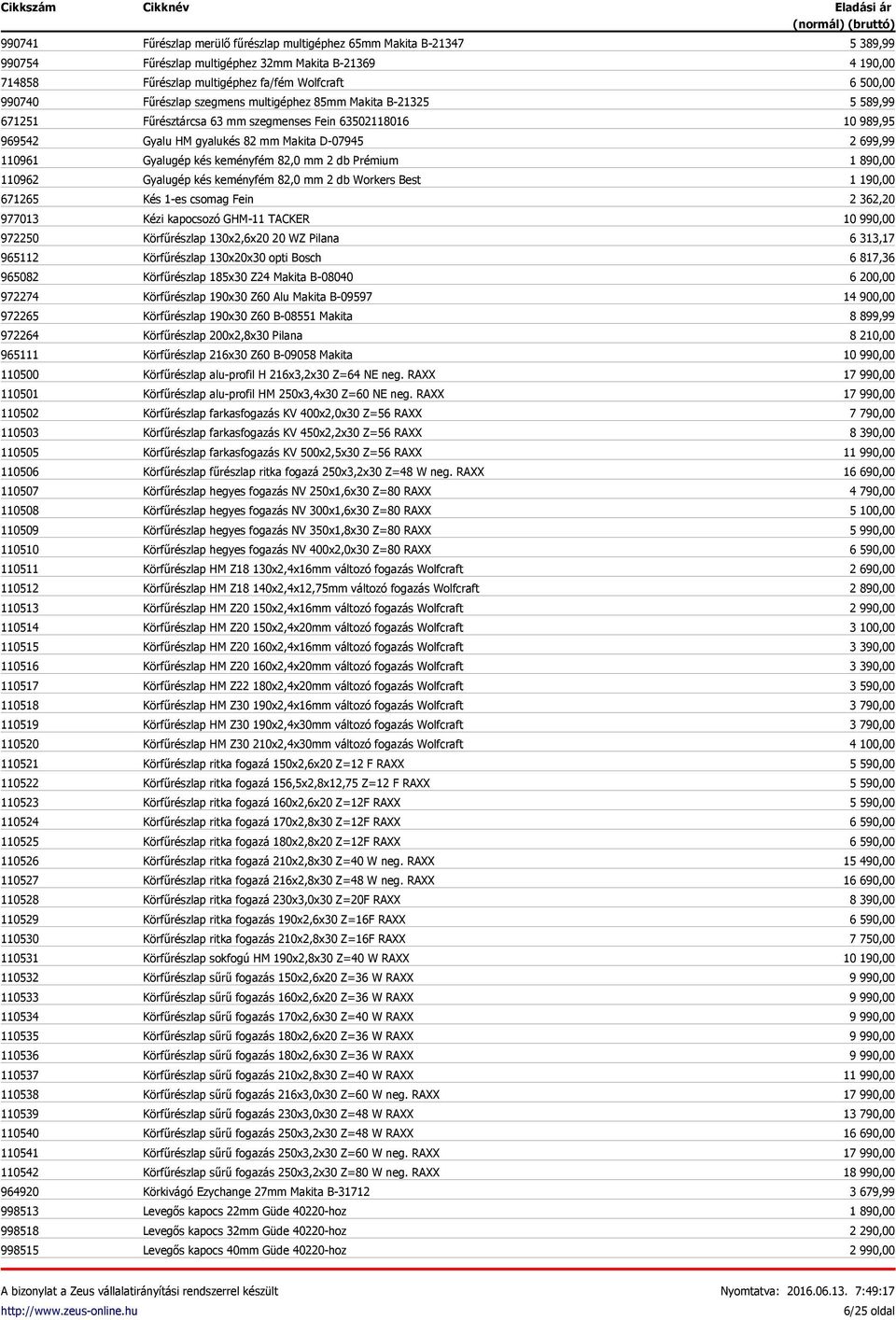 110540 110541 110542 964920 998513 998518 998515 Fűrészlap merülő fűrészlap multigéphez 65mm Makita B-21347 Fűrészlap multigéphez 32mm Makita B-21369 Fűrészlap multigéphez fa/fém Wolfcraft Fűrészlap