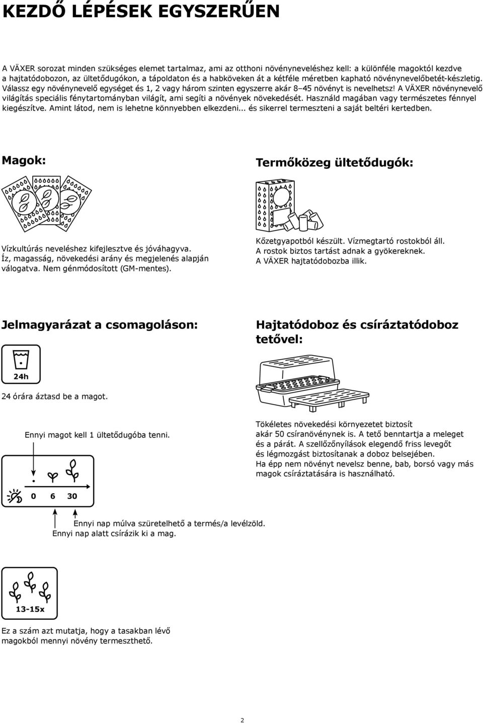 A VÄXER növénynevelő világítás speciális fénytartományban világít, ami segíti a növények növekedését. Használd magában vagy természetes fénnyel kiegészítve.