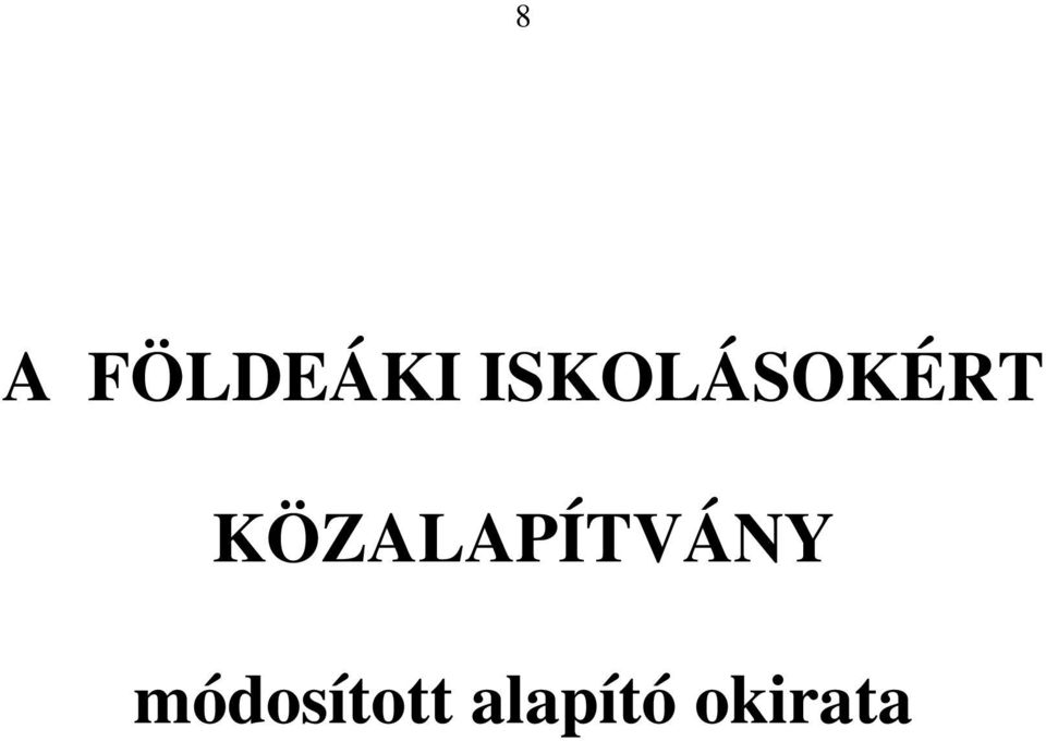 KÖZALAPÍTVÁNY