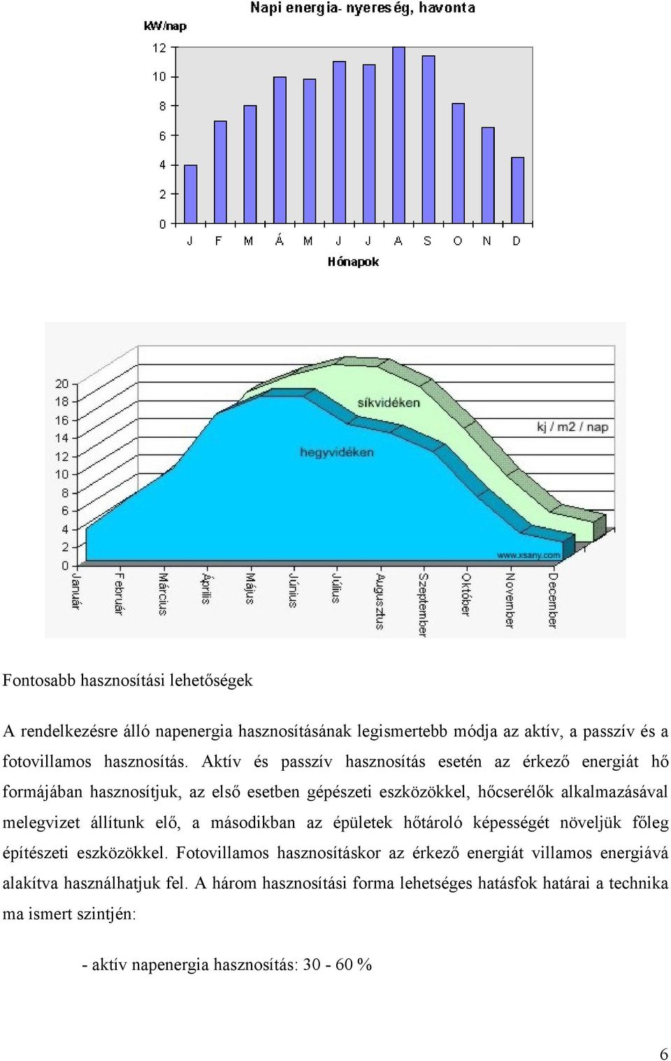 melegvizet állítunk elő, a másodikban az épületek hőtároló képességét növeljük főleg építészeti eszközökkel.