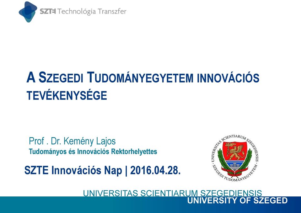 Kemény Lajos Tudományos és Innovációs