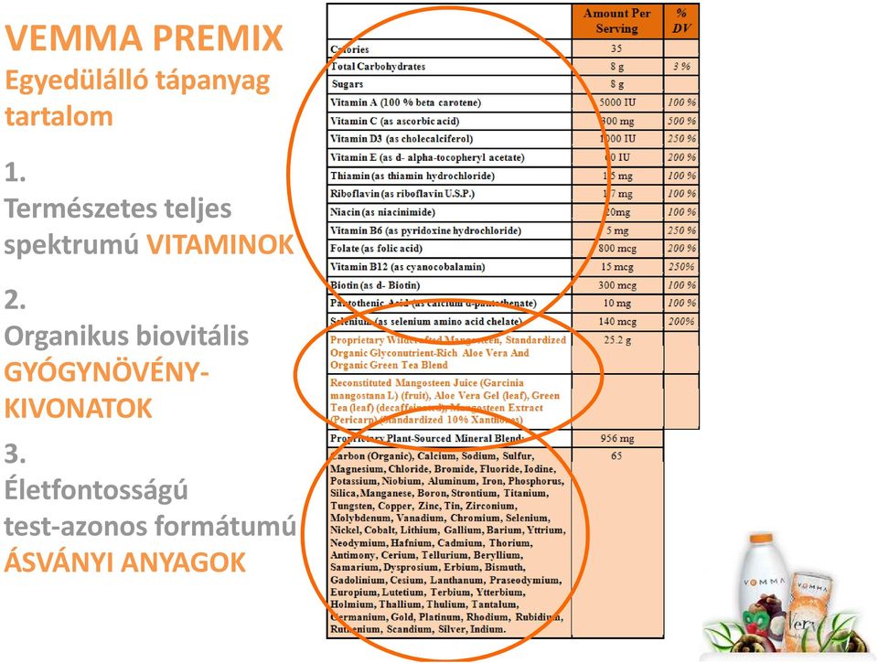 Organikus biovitális GYÓGYNÖVÉNY- KIVONATOK 3.