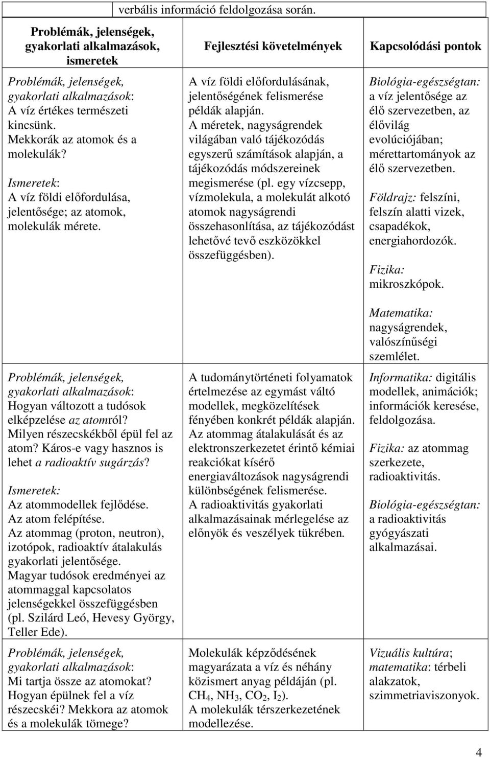 A méretek, nagyságrendek világában való tájékozódás egyszerű számítások alapján, a tájékozódás módszereinek megismerése (pl.