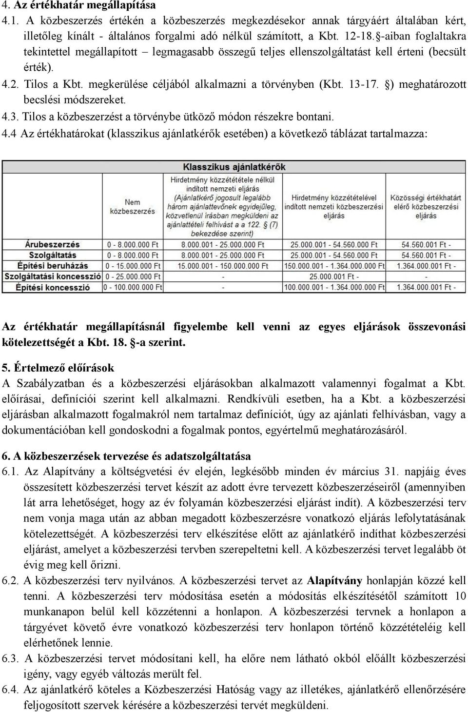 ) meghatározott becslési módszereket. 4.