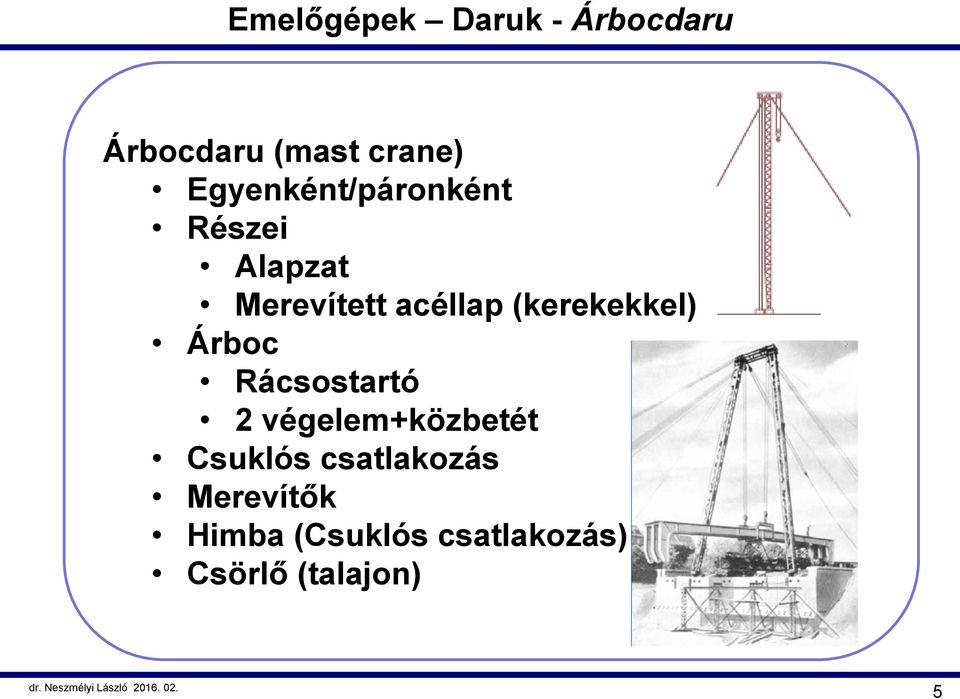 (kerekekkel) Árboc Rácsostartó 2 végelem+közbetét Csuklós