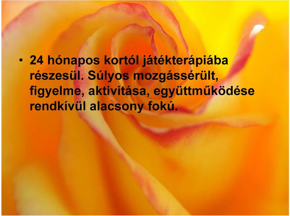 Súlyos mozgássérült, figyelme,