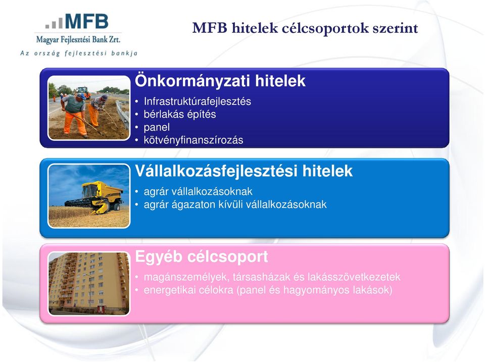 vállalkozásoknak agrár ágazaton kívüli vállalkozásoknak Egyéb célcsoport