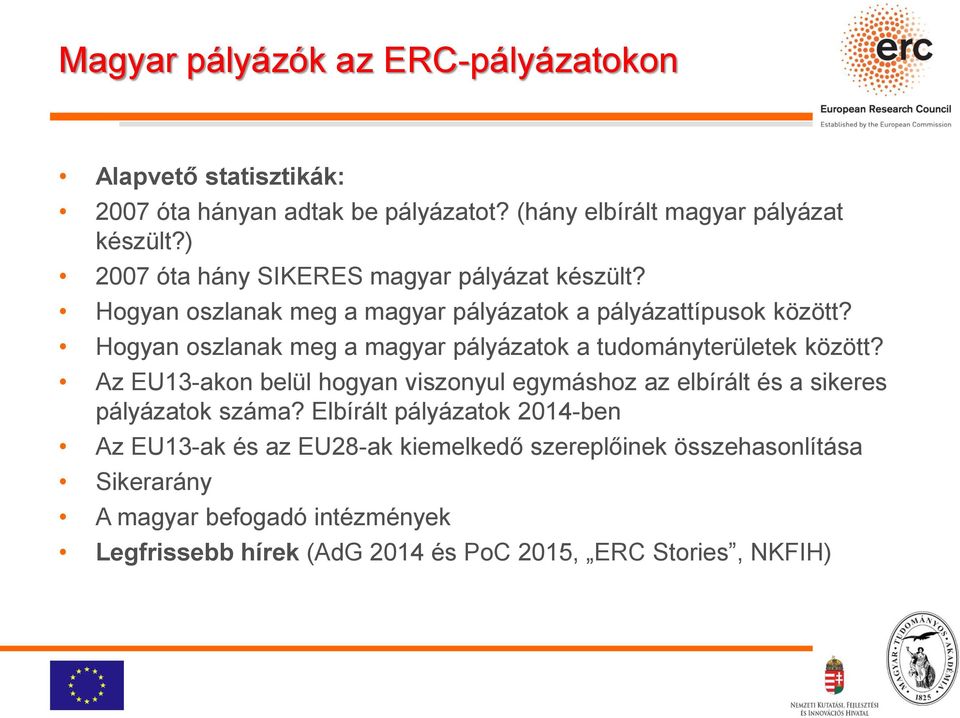 Hogyan oszlanak meg a magyar pályázatok a tudományterületek között?