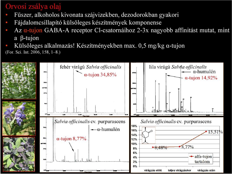 receptor Cl-csatornáihoz 2-3x nagyobb affinitást mutat, mint a β-tujon