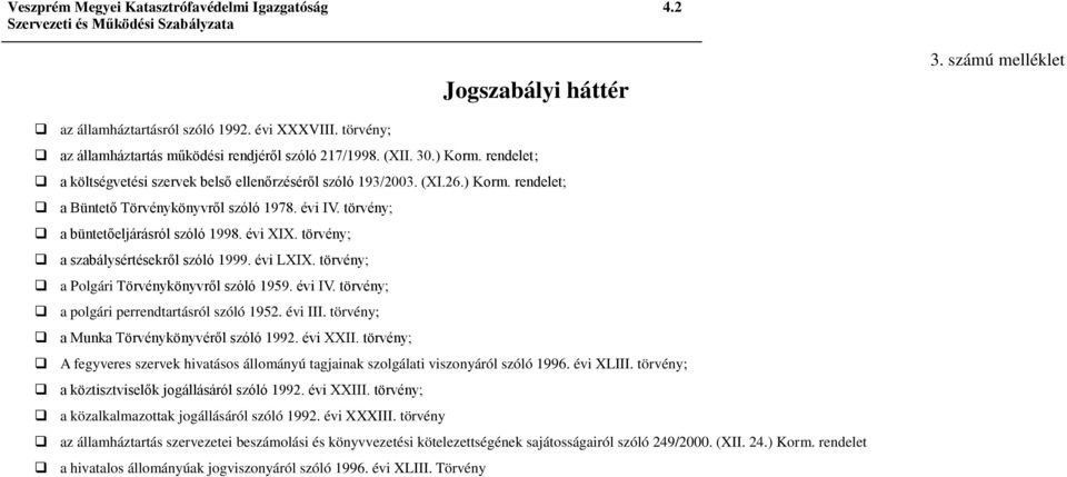 törvény; a szabálysértésekről szóló 1999. évi LXIX. törvény; a Polgári Törvénykönyvről szóló 1959. évi IV. törvény; a polgári perrendtartásról szóló 1952. évi III.