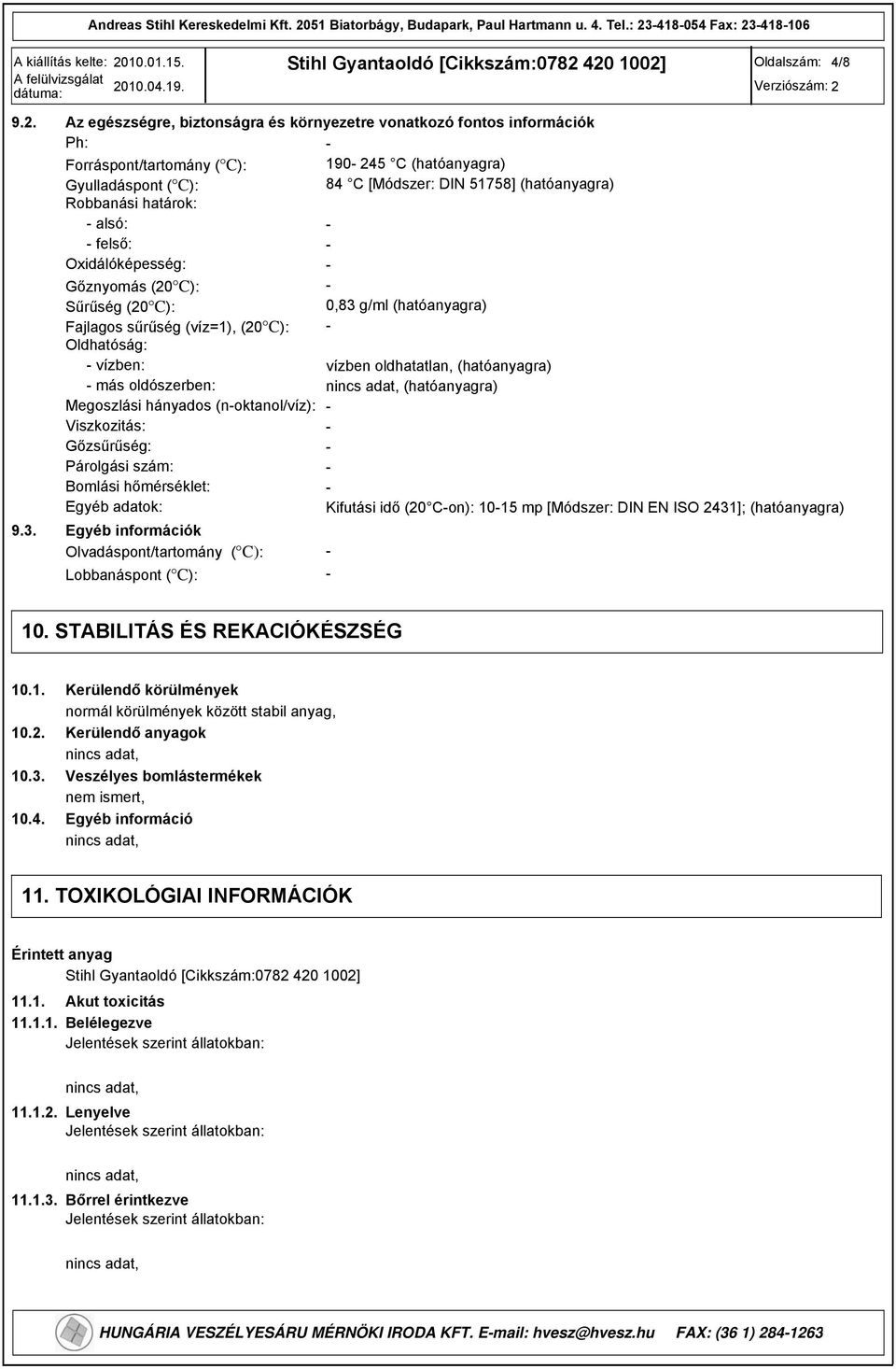 18106 Oldalszám: 4/8 9.2. 9.3.