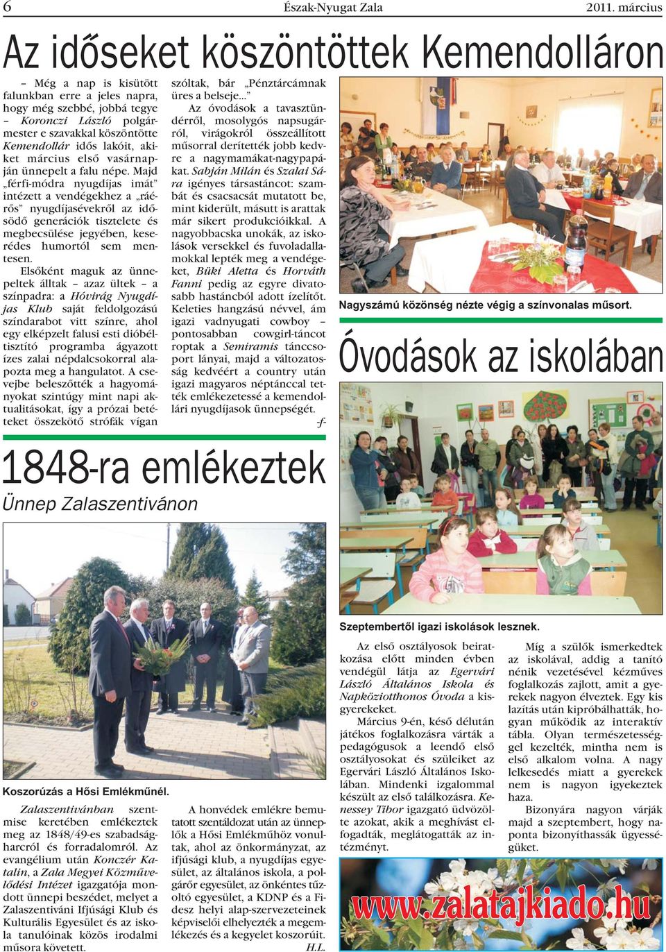 vasárnapján ünnepelt a falu népe.