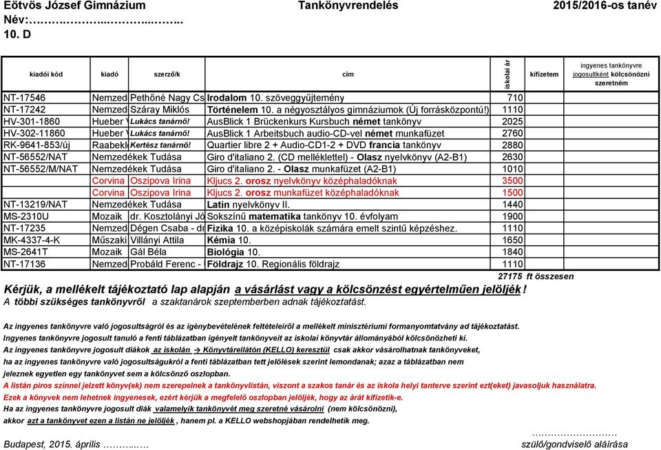 AusBlick 1 Arbeitsbuch audio-cd-vel német munkafüzet 2760 RK-9641-853/új Raabeklett Kertész tanárnı!