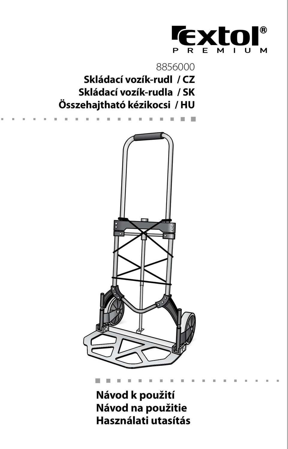 Összehajtható kézikocsi / HU Návod