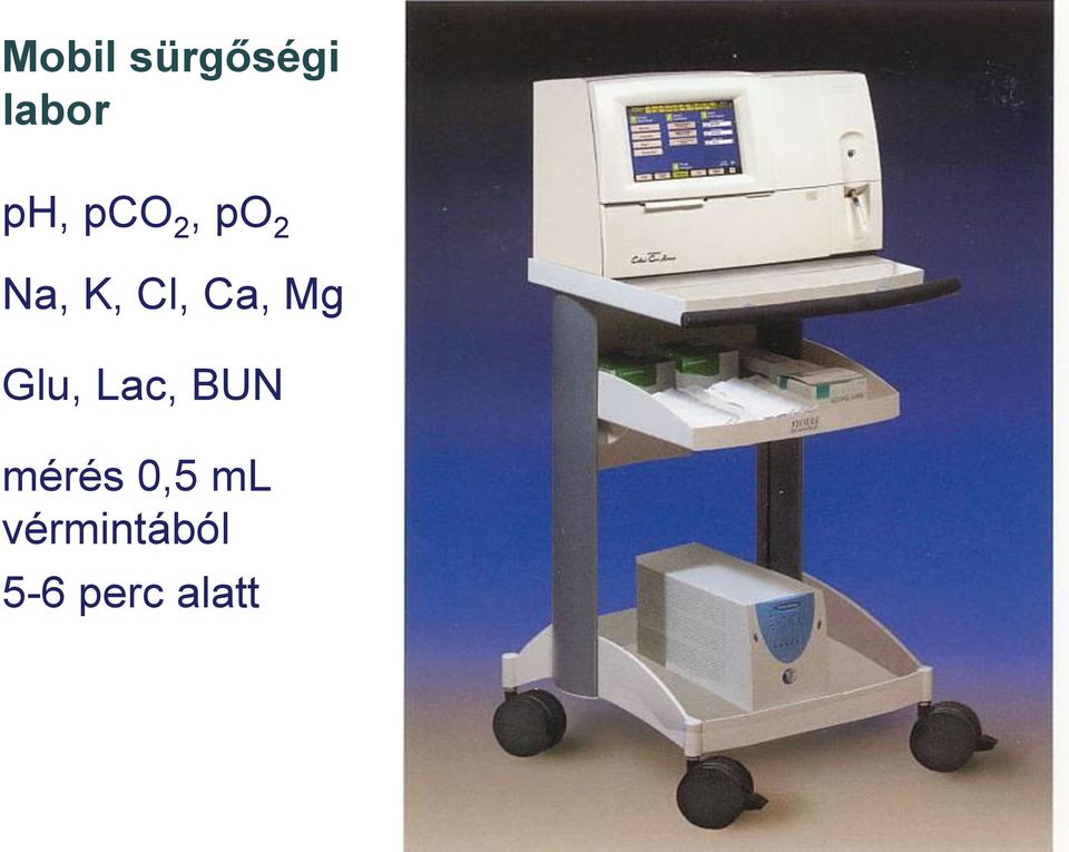 Mg Glu, Lac, BUN mérés 0,5