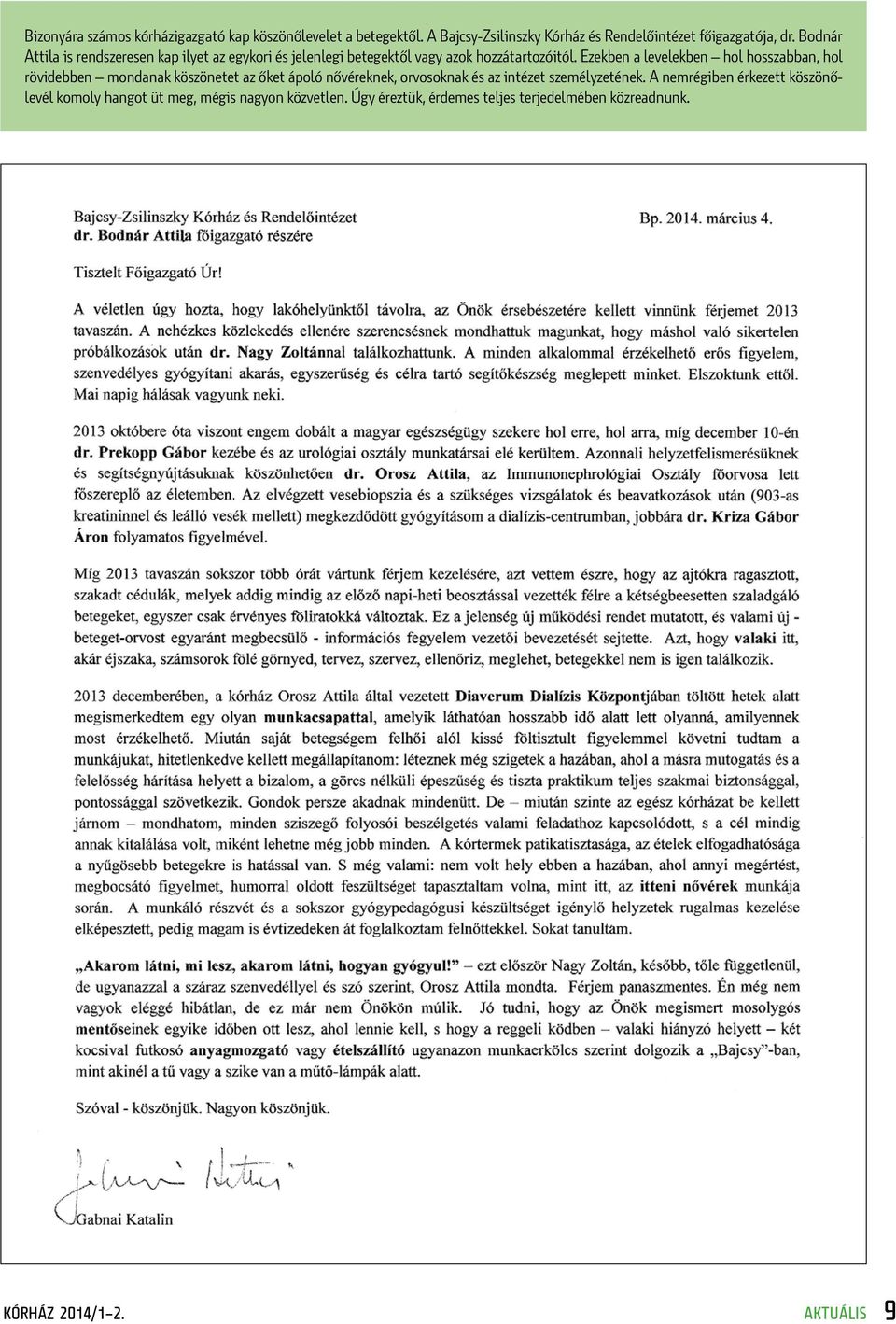 Ezekben a levelekben hol hosszabban, hol rövidebben mondanak köszönetet az őket ápoló nővéreknek, orvosoknak és az intézet