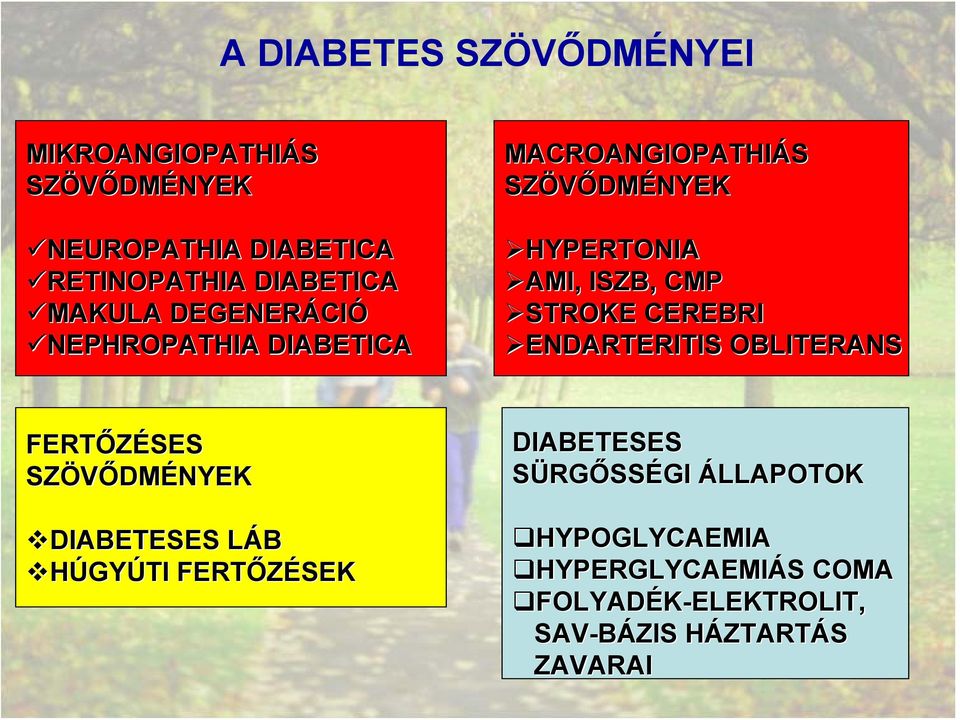 STROKE CEREBRI ENDARTERITIS OBLITERANS FERTŐZÉSES SZÖVŐDMÉNYEK DIABETESES LÁB HÚGYÚTI FERTŐZÉSEK