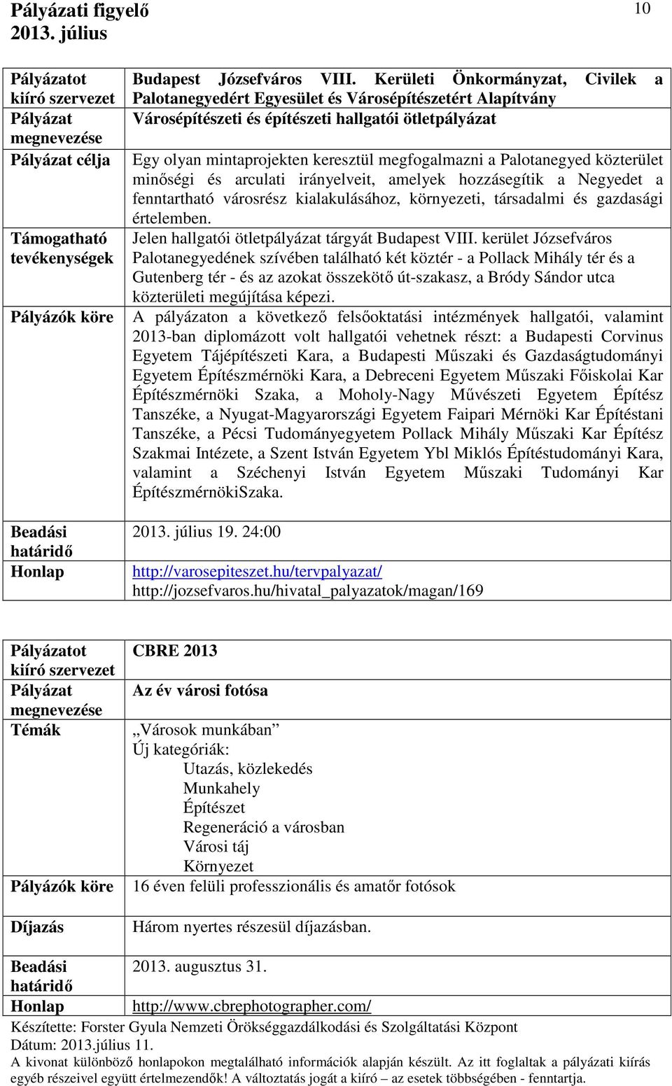 Palotanegyed közterület minőségi és arculati irányelveit, amelyek hozzásegítik a Negyedet a fenntartható városrész kialakulásához, környezeti, társadalmi és gazdasági értelemben.