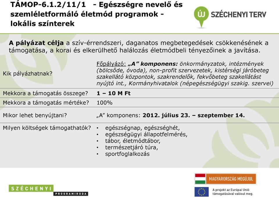 elkerülhető halálozás életmódbeli tényezőinek a javítása.