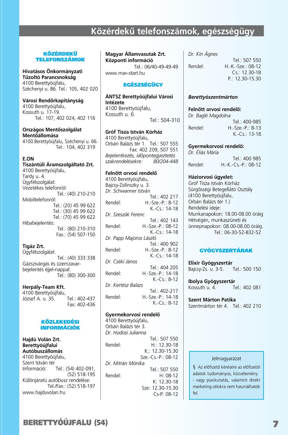 Tardy u. 4. Ügyfélszolgálat: Vezetékes telefonról: Tel.: (40) 210-210 Mobiltelefonról: Tel.: (20) 45 99 622 Tel.: (30) 45 99 622 Tel.: (70) 45 99 622 Hibabejelentés: Tel.: (80) 210-310 Fax.