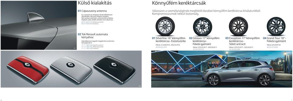 Kompromisszumok nélküli biztonság. 02 Tok Renault automata kártyához Ajándékozzon egyedi megjelenést automata kártyájának is!