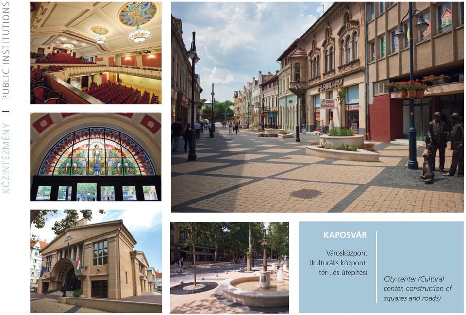központ, tér-, és útépítés) City center