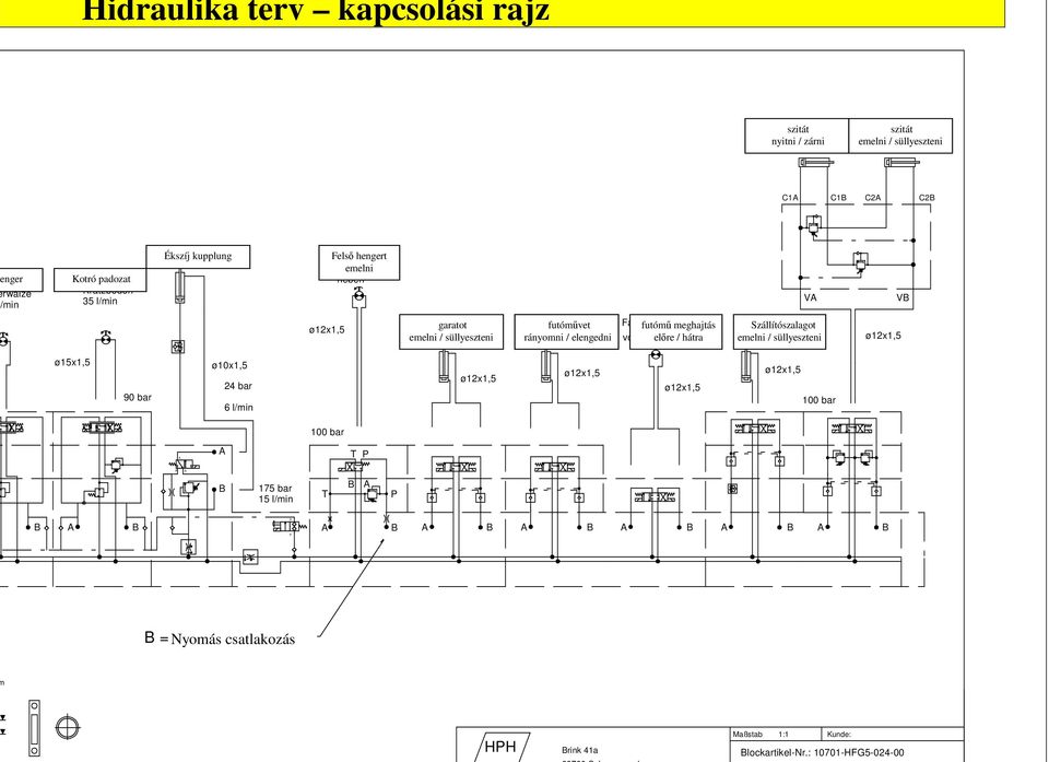 Hidraulika terv kapcsolási rajz - PDF Ingyenes letöltés