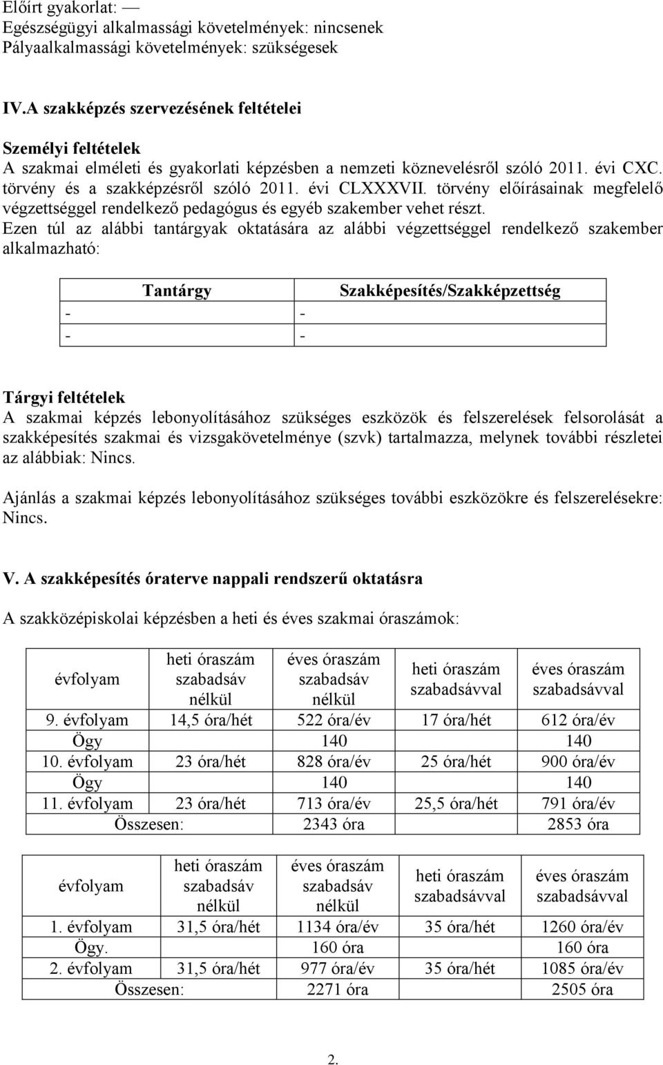 törvény előírásainak megfelelő végzettséggel rendelkező pedagógus és egyéb szakember vehet részt.