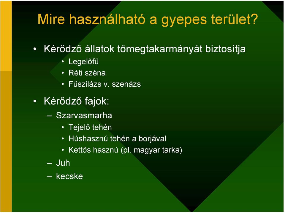 széna Fűszilázs v.