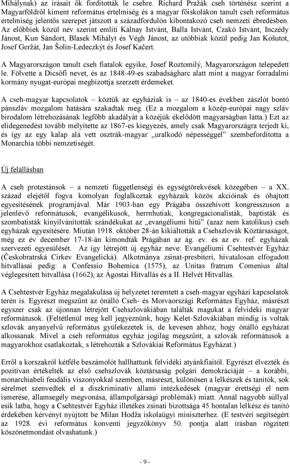 cseh nemzeti ébredésben.