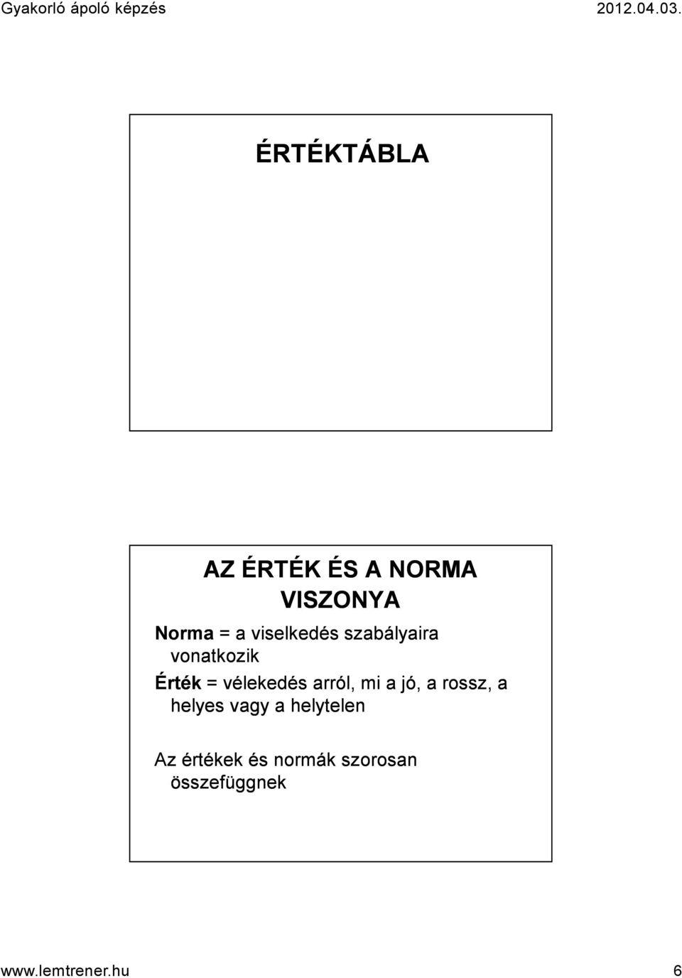 Hedonizmus ( Jól érezni magam ) 8. Megbecsülés ( Becsületes tisztességes embernek tartsanak ) 9. Hit ( Fontos hinni valamiben ) 10.
