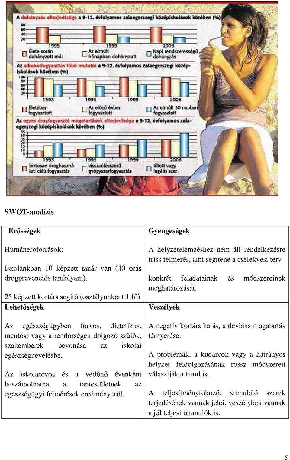 Az iskolaorvos és a védőnő évenként beszámolhatna a tantestületnek az egészségügyi felmérések eredményéről.