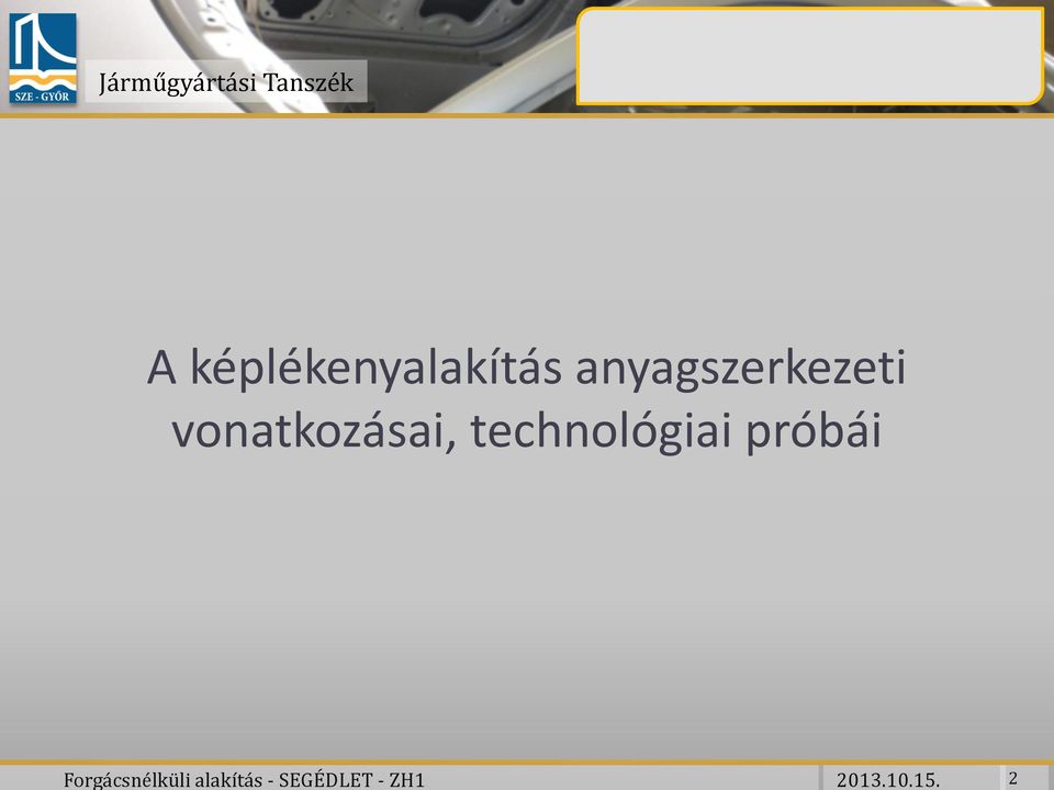 képlékenyalakítás