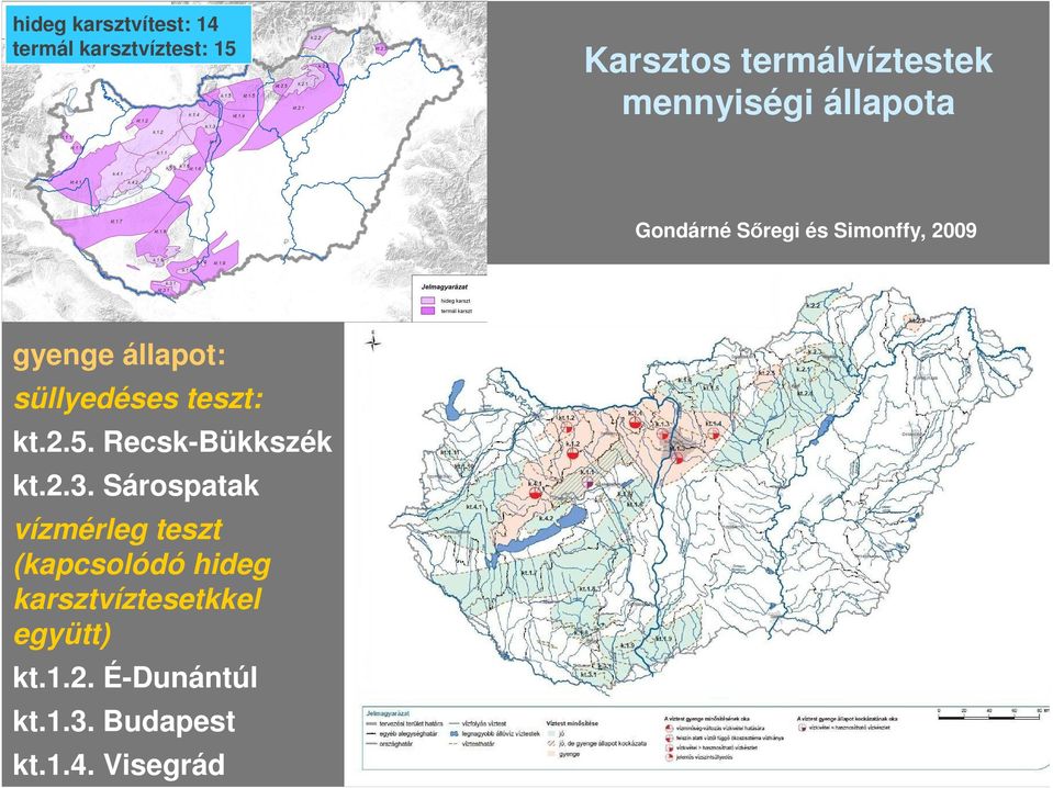 süllyedéses teszt: kt.2.5. Recsk-Bükkszék kt.2.3.