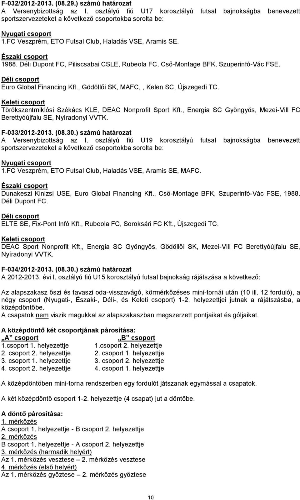 , Gödöllői SK, MAFC,, Kelen SC, Újszegedi TC. Keleti csoport Törökszentmiklósi Székács KLE, DEAC Nonprofit Sport Kft., Energia SC Gyöngyös, Mezei-Vill FC Berettyóújfalu SE, Nyíradonyi VVTK.