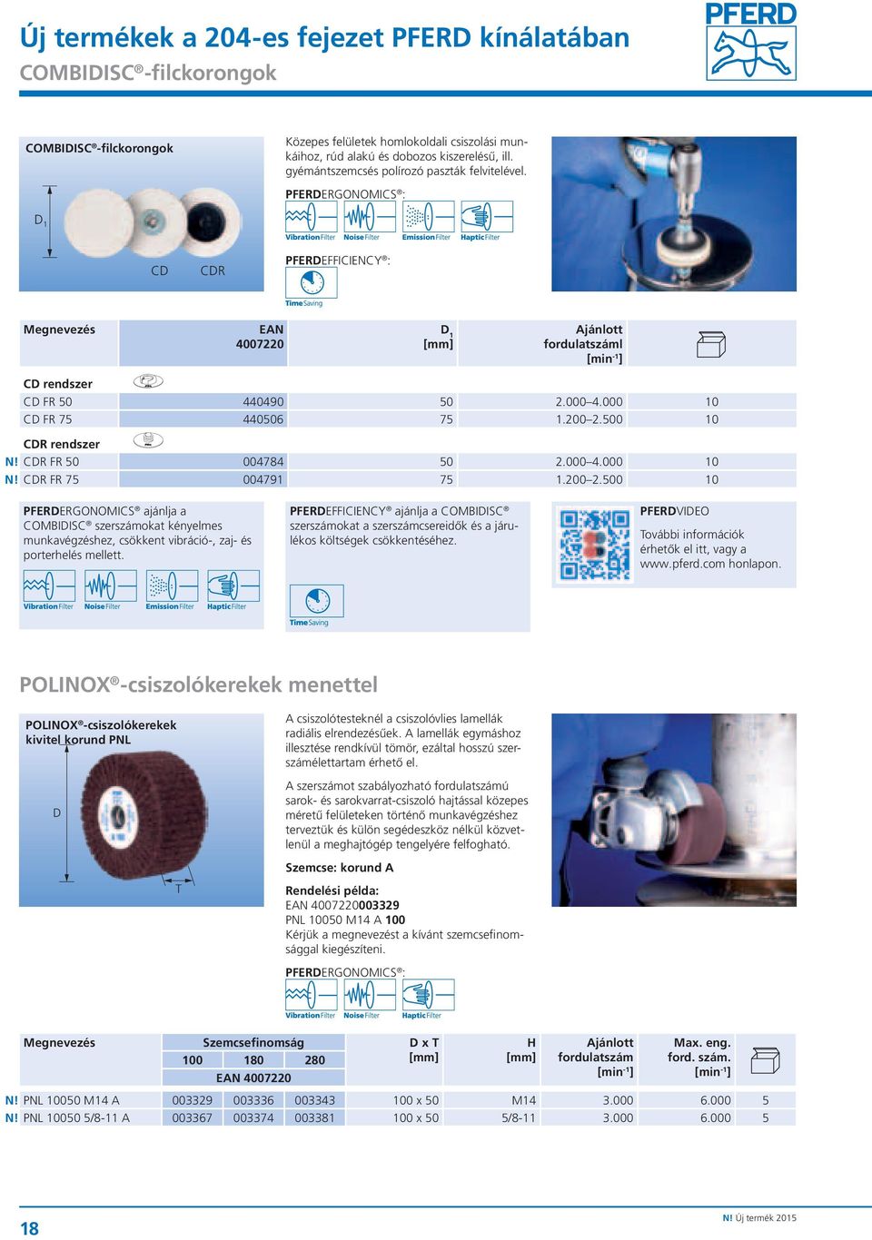 500 10 CDR rendszer N! CDR FR 50 004784 50 2.000 4.000 10 N! CDR FR 75 004791 75 1.200 2.