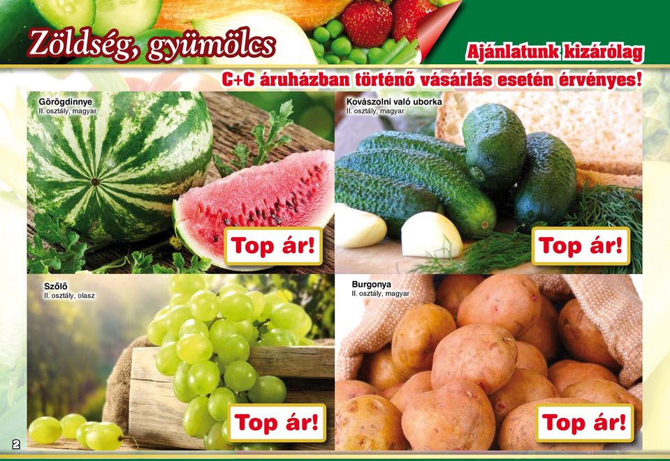 vásárlás esetén érvényes! Kovászolni való uborka II.
